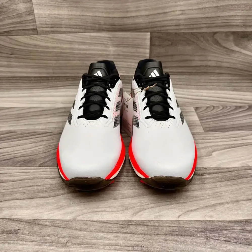 Adidas Adizero ZG Spikeless Golf Shoes White/Red/Black Men’s 9.5